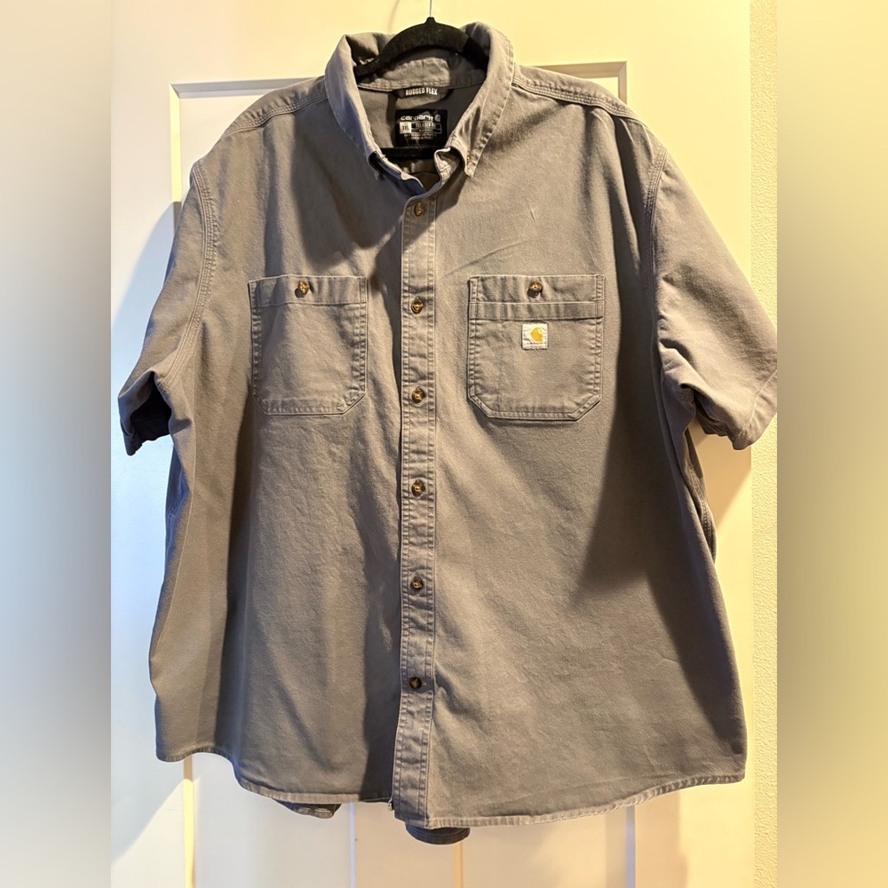 Carhartt 3XL Men's Gray Rugged Flex Relaxed Fit - Durable, Cotton, Manly